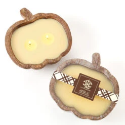 Lux Fragrances Fall Chai Tea Candle In Pumpkin Bowl