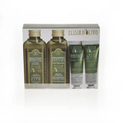 Erbario Toscano Olive Complex Bath Gel, Shampoo, Conditioner, & Hand Cream Set