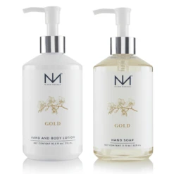 Niven Morgan Gold Hand Soap & Lotion Set