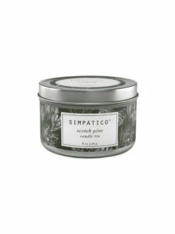 Simpatico 8oz Candle Tin - Scotch Pine