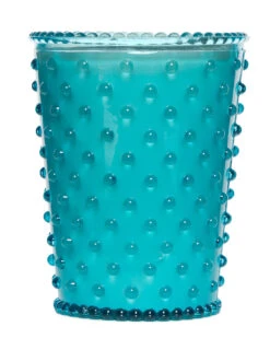 Simpatico Home 16 Ounce Hobnail Glass Candle - Cucumber & Gin (No. 74)