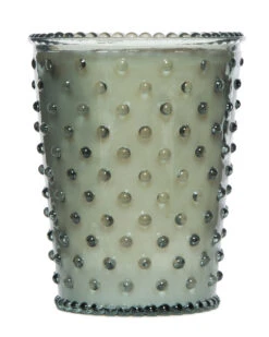 Simpatico Home 16 Ounce Hobnail Glass Candle - Fern (No. 17)