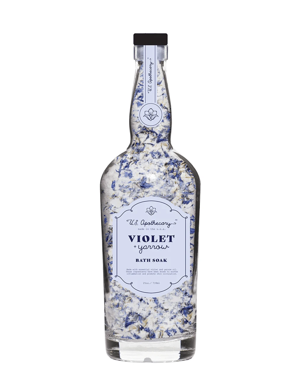 US Apothecary 25oz Bath Soak - Violet/Yarrow