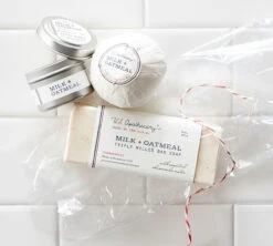 US Apothecary 4pc Travel Gift Set - Milk/Oatmeal
